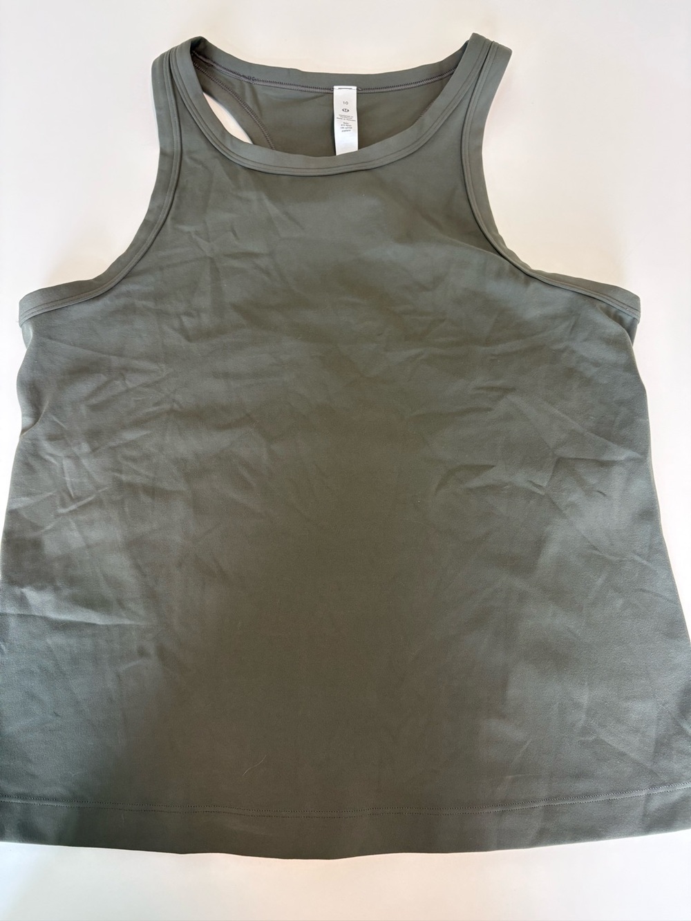 lululemon Align Waist-Length Racerback Tank Top size 10- Dark Olive green NWT